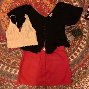 ASOS DESIGN tea blouse with button front - US 14